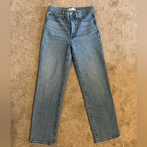 Madewell the perfect vintage straight jean size 27